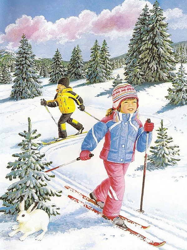 Польза лыжного спорта для детей